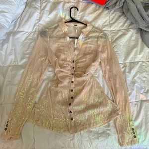 Free People Sequin Top